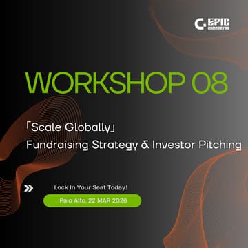 Cover Image for GTC 2026 | Workshop 08：Fundraising Strategy & Investor Pitching