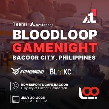 Cover Image for Team1 Game Night - Blood Loop Mindanao Region @ Davao City, Philippines