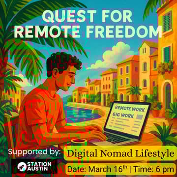 Cover Image for π§ Quest for Remote Freedom: Finding Remote and Gig Work That Travels With You βοΈ (Virtual Event)
