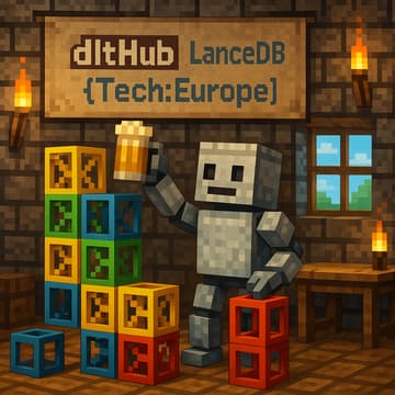Cover Image for Pythonic Drinks with dltHub & LanceDB | PyData 2025