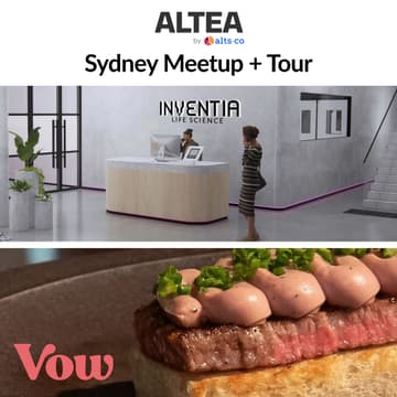 Cover Image for Sydney Altea Meetup: Tour of Vow Foods + Inventia Life Science