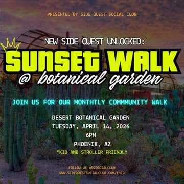 Cover Image for Sunset Walk @ Desert Botanical Garden