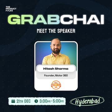 Cover Image for Grabchai & Code: Turning AI Ideas into Reality – Hyderabad Edition☕🤖