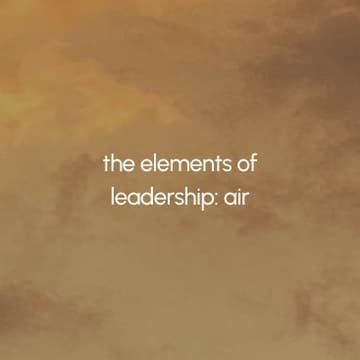 Cover Image for the elements of leadership: air
