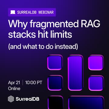 Cover Image for Webinar: Why fragmented RAG stacks hit limits (and what to do instead)