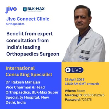 Cover Image for Jivo Connect Clinic - Orthopaedics