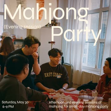 Cover Image for Evening session: All-Day Mahjong Party