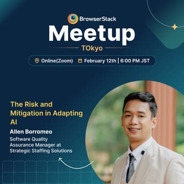 Cover Image for BrowserStack QA Online Meetup - Tokyo