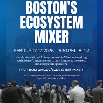 Cover Image for National Entrepreneurship Week: Boston's Ecosystem Mixer