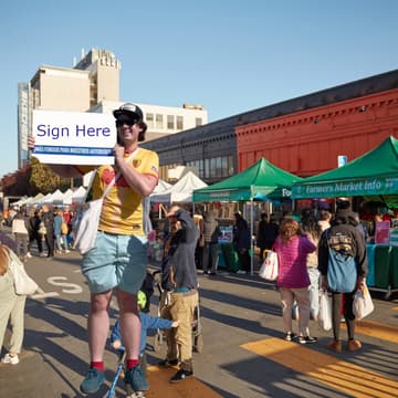 Cover Image for Signature Gathering at Mission Community Market in San Francisco