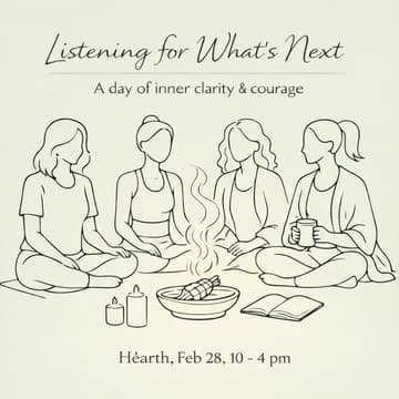 Cover Image for Listening for What's Next - A day of inner clarity and courage for women