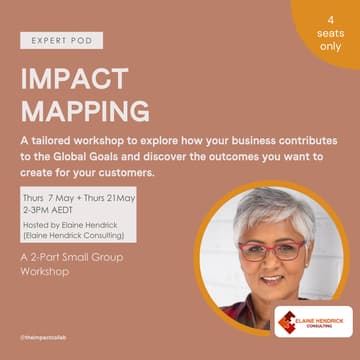 Cover Image for Impact Mapping Expert Pod — with Elaine Hendrick from Elaine Hendrick Consulting Pty Ltd