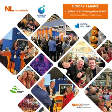 Cover Image for Sunday 1 March NL@MWC Delegation Kickoff Reception and Dinner in Barcelona