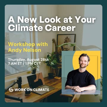 Cover Image for A New Look at Your Climate Career [Asia-Pacific time zones]
