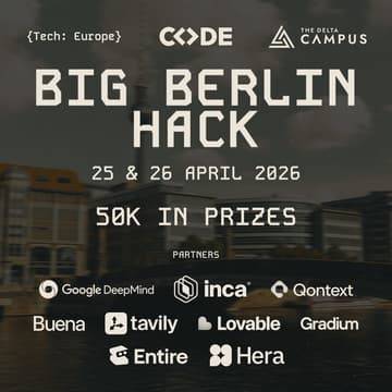 Foto de portada de Big Berlin Hack: >300 Builders & >50k in Prizes