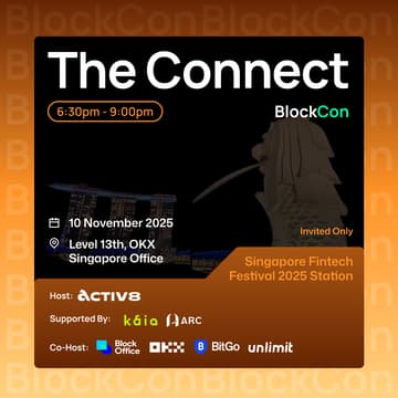Cover Image for BlockCon – The Connect @ Singapore FinTech Festival Station