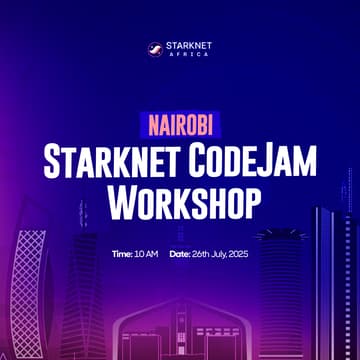 Cover Image for Starknet CodeJam Workshop – Nairobi