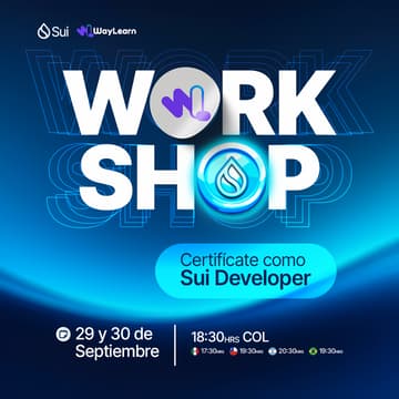 Cover Image for 👩🏻‍💻 Workshop: Certifícate como Sui Developer