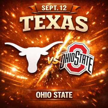 Cover Image for Texas Longhorns vs Ohio State Buckeyes @ DKR