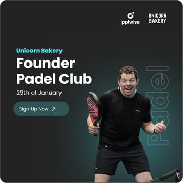 Cover Image for Unicorn Bakery Founder Padel Club powered by pplwise