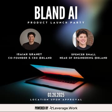 Cover Image for Bland AI | Building the Future of Voice AI - Product Launch Party