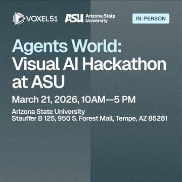 Cover Image for Agents World: Visual AI Hackathon at ASU - March 21, 2026