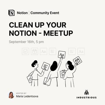 Cover Image for Notion Clean-Up Session | Berlin 🧹🫧