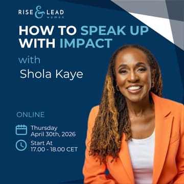 Cover Image for How To Speak Up With Impact with Shola Kaye