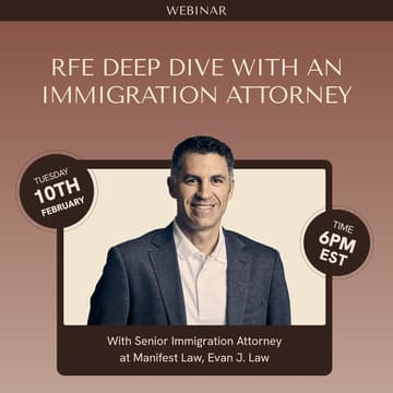 Cover Image for LIVE Q&A: RFE Deep Dive with an Immigration Attorney