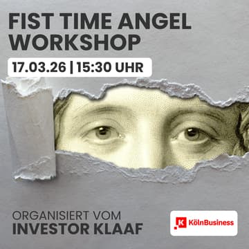 Cover Image for First-Time Angel Investor: Mach dein erstes Startup-Investment gemeinsam mit erfahrenen Angels