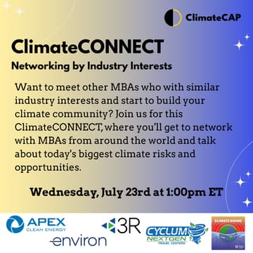 Cover Image for ClimateCONNECT: Networking by Industry Interests
