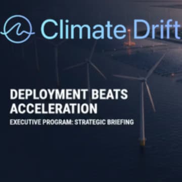 Cover Image for Deployment beats Acceleration: The Climate Drift Executive Program Briefing