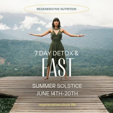 Cover Image for Summer Cleanse - 7 Day Regenerative Nutrition