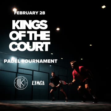 Cover Image for KINGS OF THE COURT 👑 Men's Padel Tournament (Playtomic 2–3)