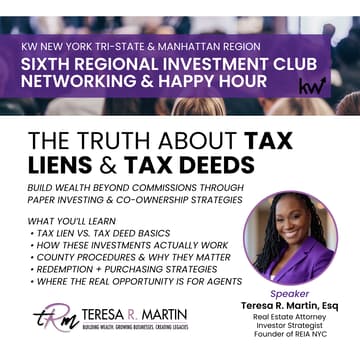 Cover Image for 6th Regional Investment Club Meeting: The Truth About Tax Liens & Tax Deeds
