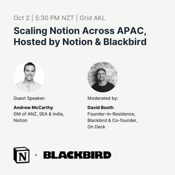 Cover Image for Scaling Notion Across APAC - A Fireside Chat with Andrew McCarthy