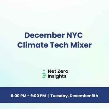 Cover Image for December Climate Tech Mixer