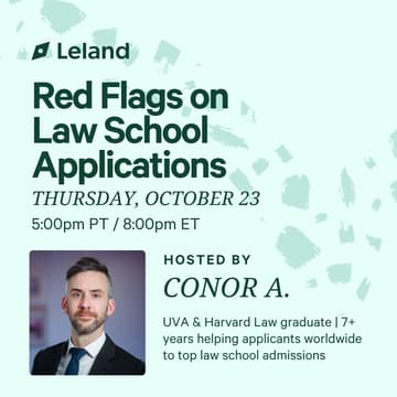 Cover Image for Red Flags on Law School Applications