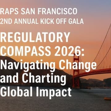 Cover Image for RAPS San Francisco Bay Area Chapter In Person Event: 2nd Annual Kick Off Gala at JPM