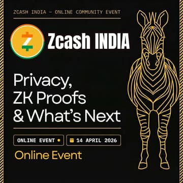 Cover Image for Zcash India Live #01 : Privacy, ZK Proofs & What's Next