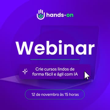 Cover Image for Webinar | Crie um curso online com IA em menos de 30 minutos