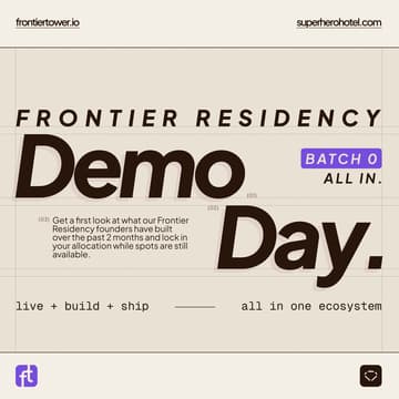 Cover Image for Frontier Residency - Demo Day