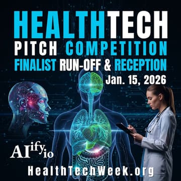 Cover Image for ⚕️HealthTech Week Startup Pitch Competition – Finalist Run-off and Networking Reception⚕️@JPM