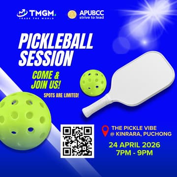 Cover Image for TMGM X APUBCC Pickleball Session 🏓✨