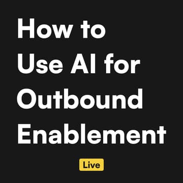 Cover Image for 5 AI Role-Play Use Cases for Outbound Teams - From Onboarding to Objection Drills to SDR Progression (with Troy Johnson)