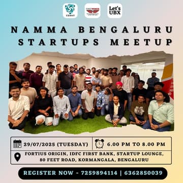 Cover Image for Namma Bengaluru Startups Meetup