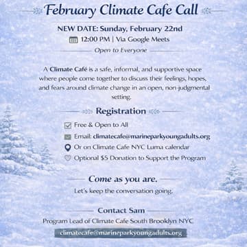 Cover Image for CCSB's February Climate Cafe