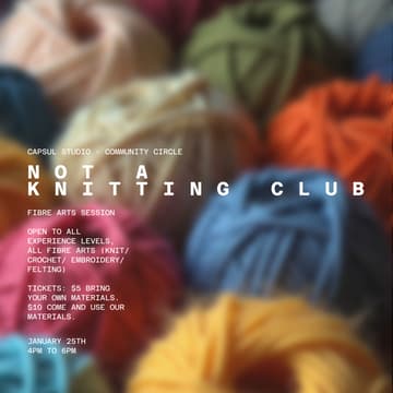 Cover Image for NOT A KNITTING CLUB