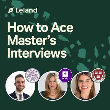 Cover Image for How to Ace Master’s Interviews