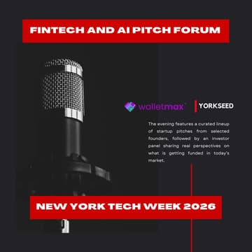 Cover Image for Fintech and AI Pitch Forum at New York Tech Week 2026